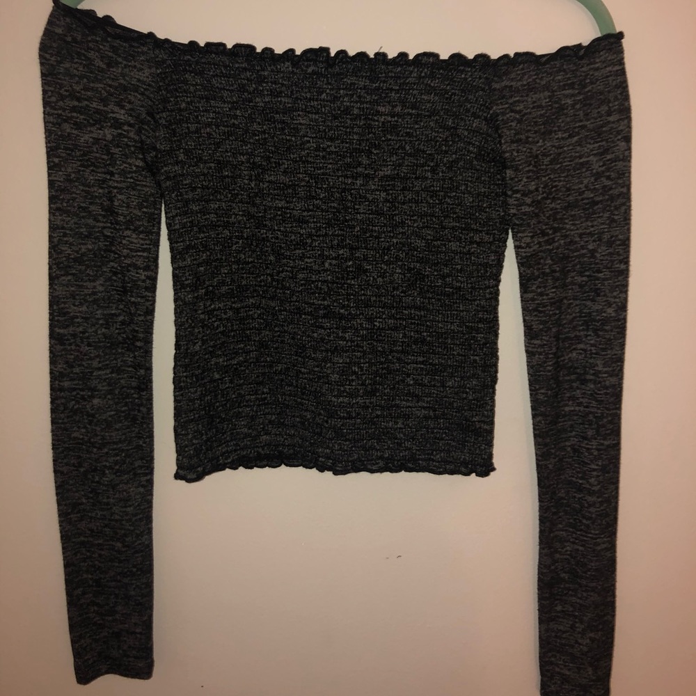 Hollister Smocked Off the Shoulder Long Sleeve